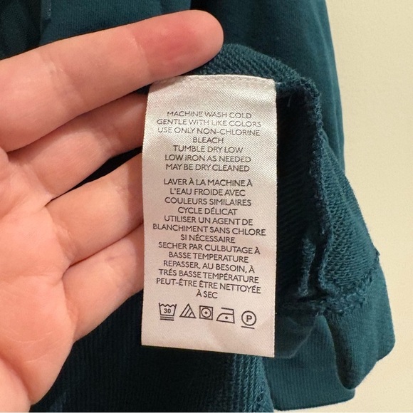 Maeve V-Neck Bow Sweater Sz Large Teal / Evergreen - Picture 7 of 8